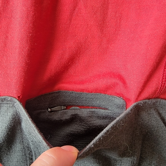 Smartwool Men's Cycling Biking Jersey Size Large Red Grey - Picture 11 of 14